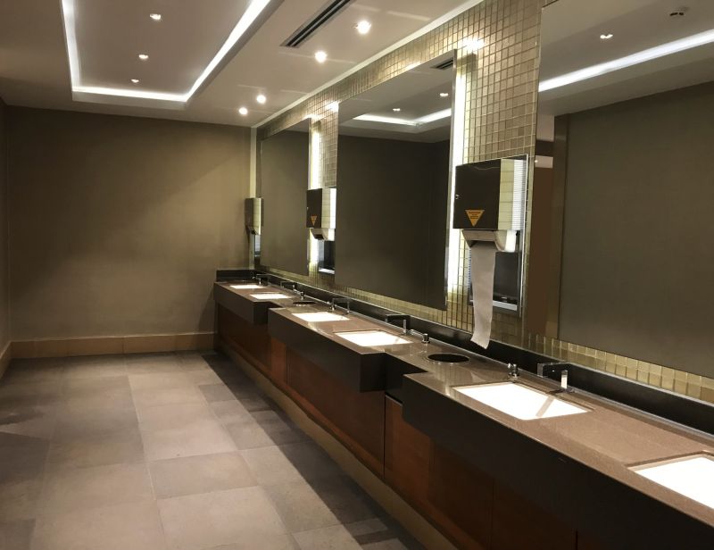Mirror and Glass Accents